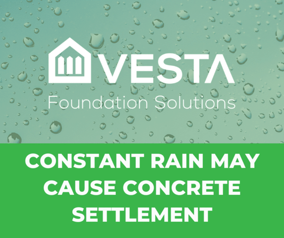 Constant Rain Can Cause Concrete Settlement