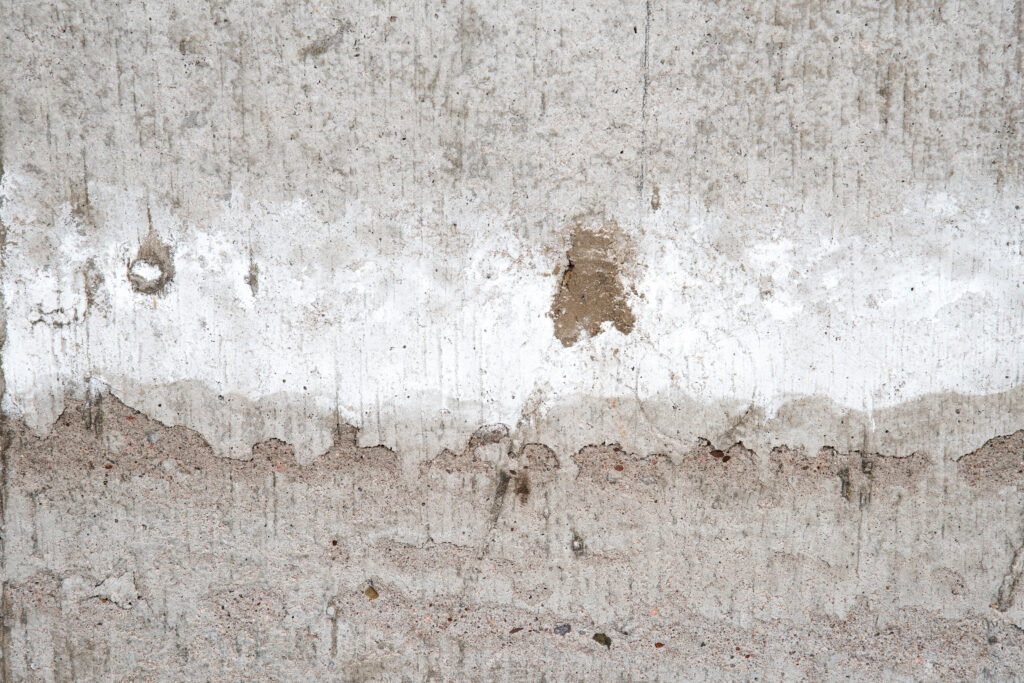 Concrete Wall Efflorescence